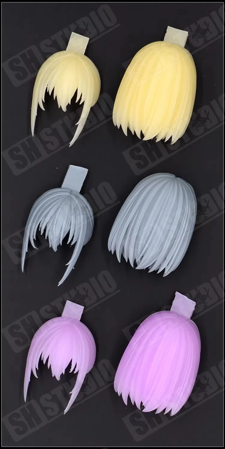 

Snail SH STUDIO 1/12 Mecha Girl Goddess Device Three Color Hair Style H3 Group Resin GK Modified Parts Model In Stock