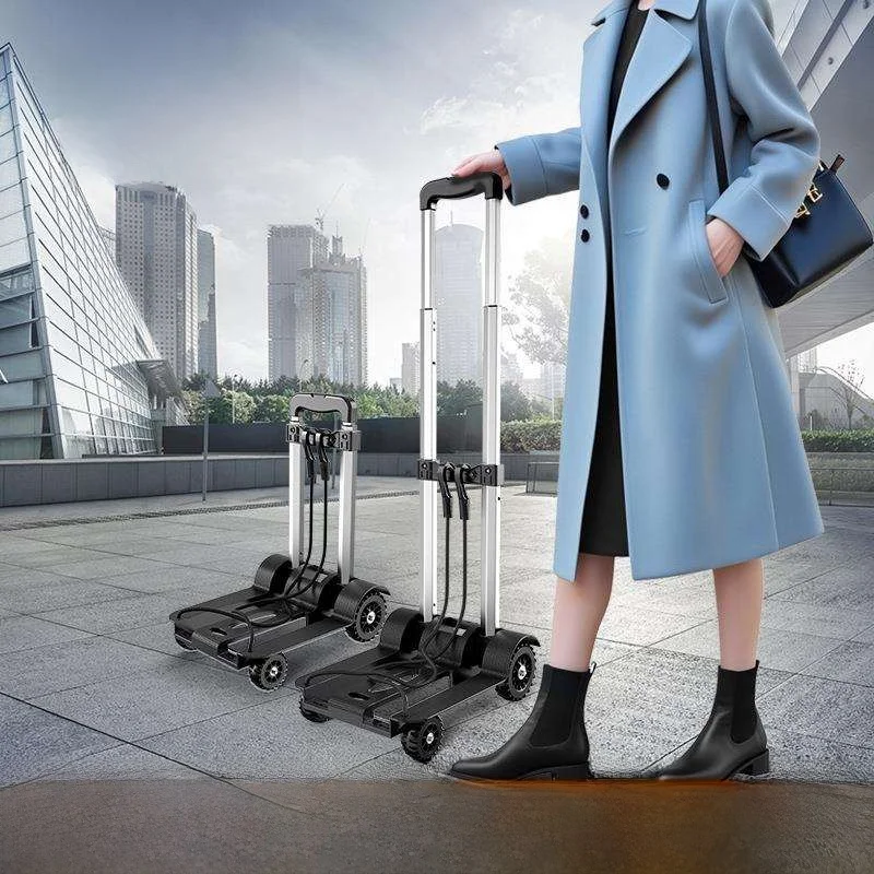 portable-shopping-cart-home-use-goods-delivery-hand-push-cart-pull-rod-handcart-luggage-car-aluminum-alloy-stainless-steel