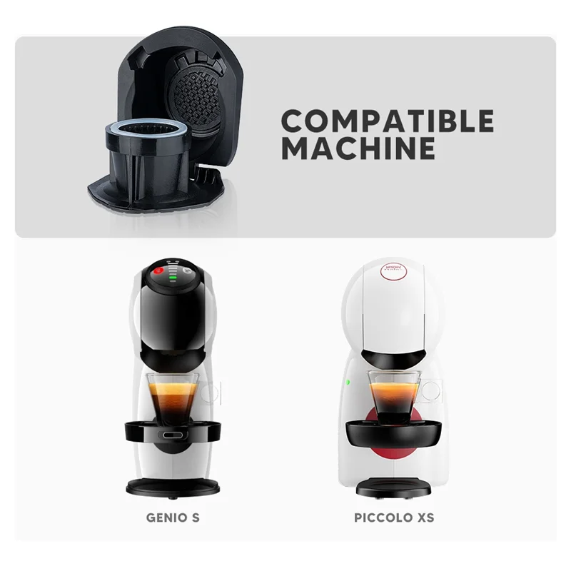 

A06R Capsule Adapter for Nespresso Capsules Convert Dolce Gusto Crema Make for Dolce Gusto Coffee Machine Piccolo Xs Genio 2A