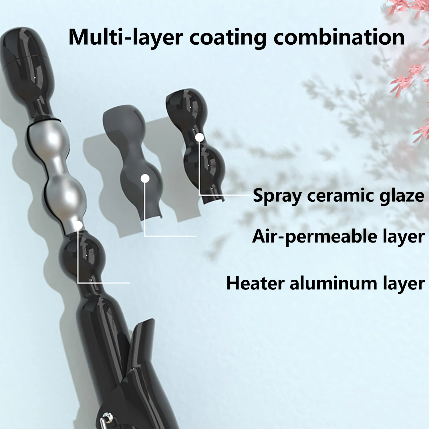 Ceramiczna spiralna lokówka tykwa lokówka głęboko kręcone włosy Styler loki magiczne lokówki do włosów koralik fala maszyna wyświetlacz LED