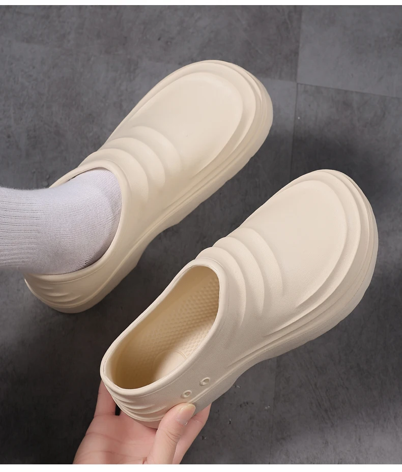 Hotel-Kochschuhe, Ganzjahres-Arbeitsschuhe, rutschfest, wasserdicht, ölbeständig, Herren-Freizeitschuhe, vielseitig einsetzbar, leichte EVA-Outdoor-Gartenschuhe – Detail 15
