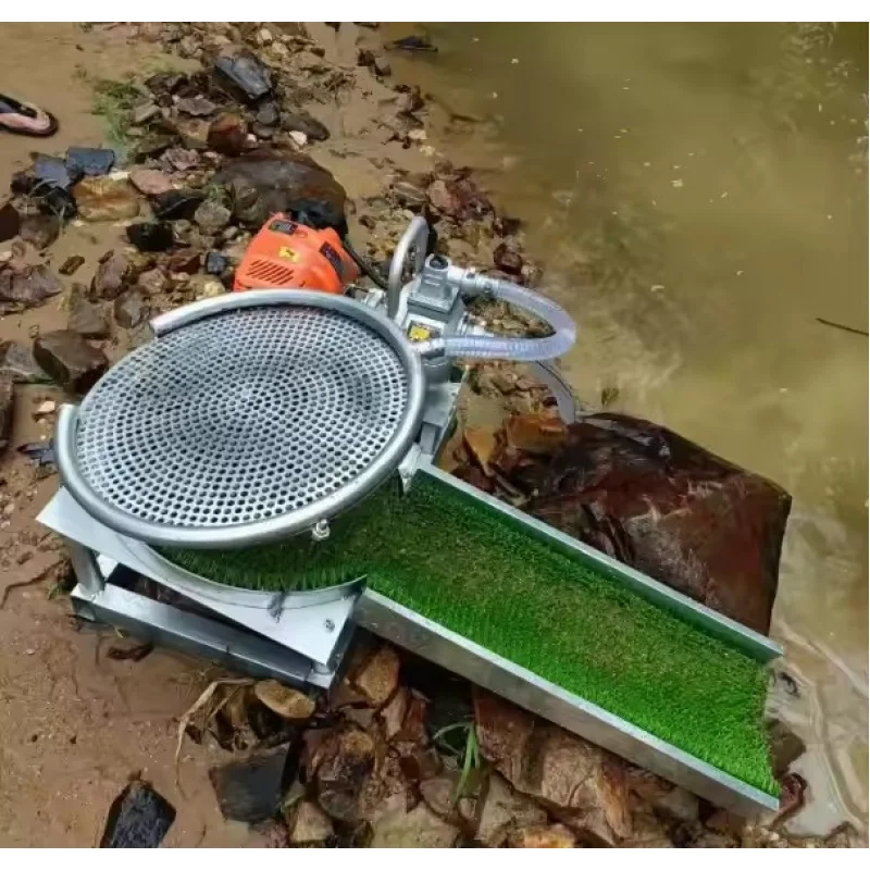 آلة فاصل الوعاء الاهتزازي الصغيرة المحمولة لمعدات تعدين الذهب #4