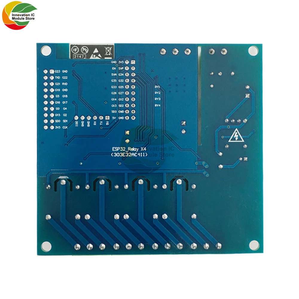 AC/DC ESP32 WIFI Bluetooth BLE 4 Chiều Module Relay ESP32-WROOM Ban Phát Triển Module