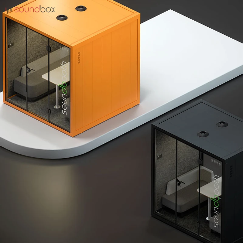 Soundbox Multisize Selection Indoor Privacy Soundproof Phone Booth Office Pod for Distraction-free Work