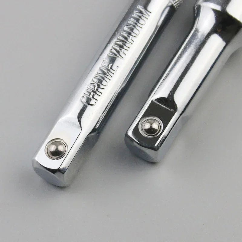 1/4 3/8 1/2 Socket Ratchet Wrench Extension Bar 50/75/100/125/150/250mm Long Bar Steering Sleeve Connecting Rod Accessories