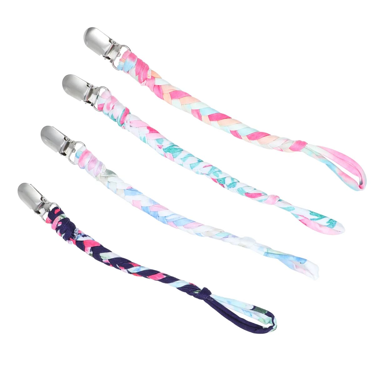 4 Pcs Nursing Teether Baby Pacifier Chain Toy Toys Care Soother Clips Leash Strap