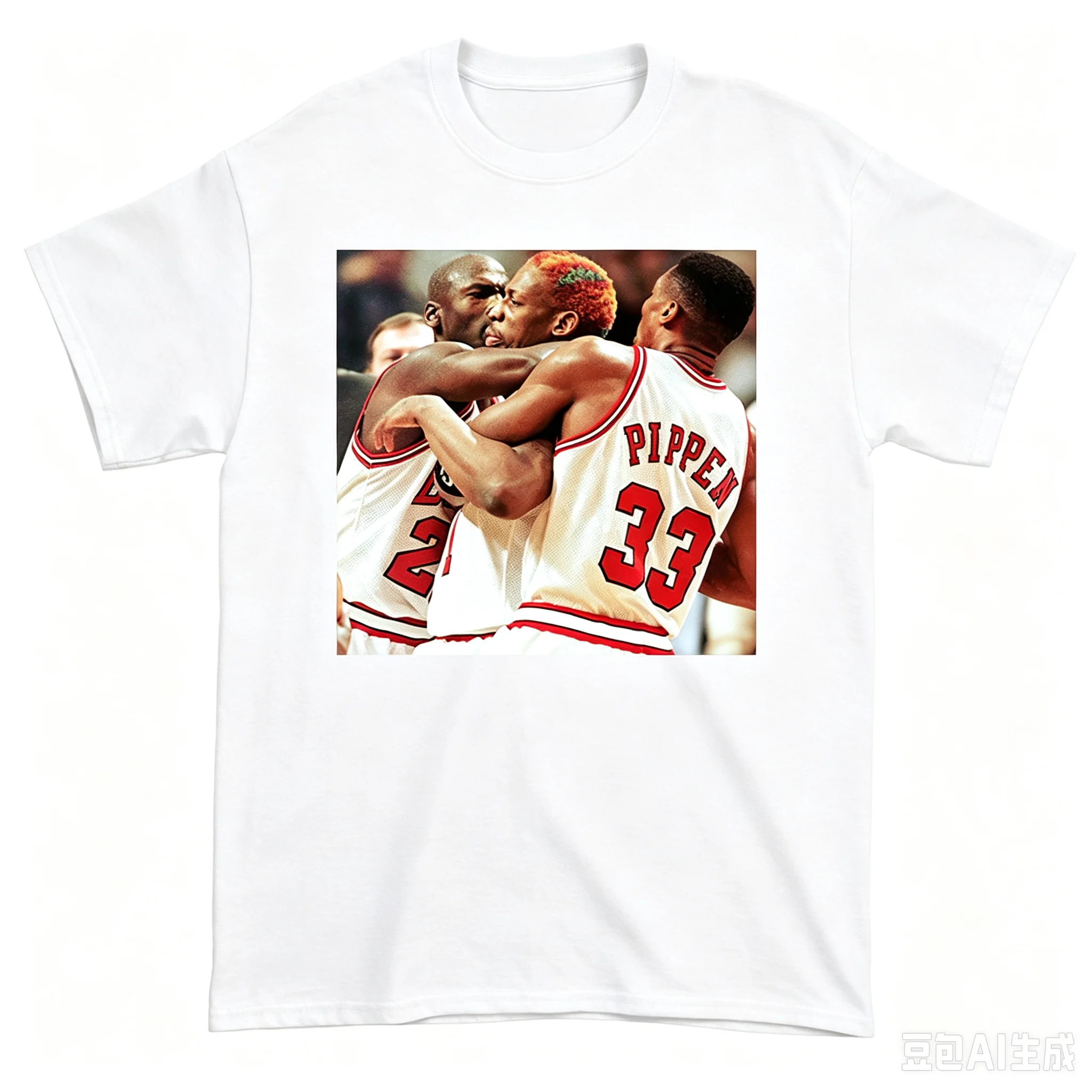 Men Vintage Basketball Classic Moment Graphic T‑Shirt Retro Sports Photo Print Casual Crew Neck Short Sleeve Tee