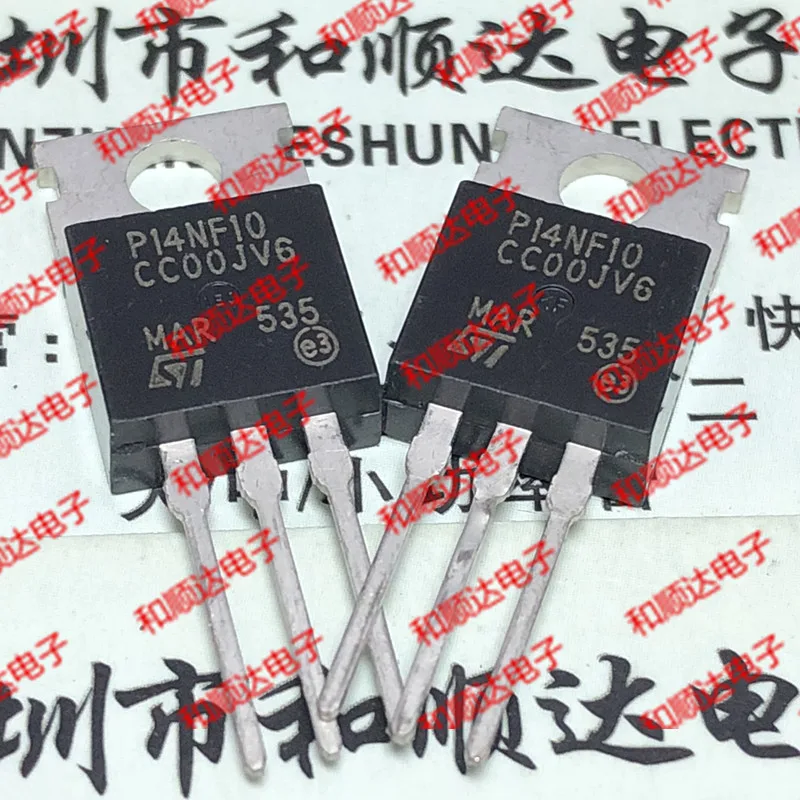 Original Neue 5 stücke/P14NF10 STP14NF10 TO-220 100V 14A