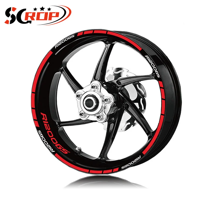 Motorcycle Wheel Inner Reflective Stickers For S1000R S1000RR R1200GS R1200RS K1200R K1300R K1300S Waterproof Decoration Decals