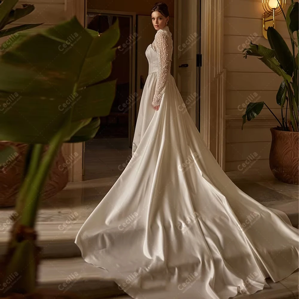 Exquisite Wedding Dresses Gorgeous Bridal Gowns Beading Appliques Luxury свадебное платье Elegant Vestidos De Novia Customized