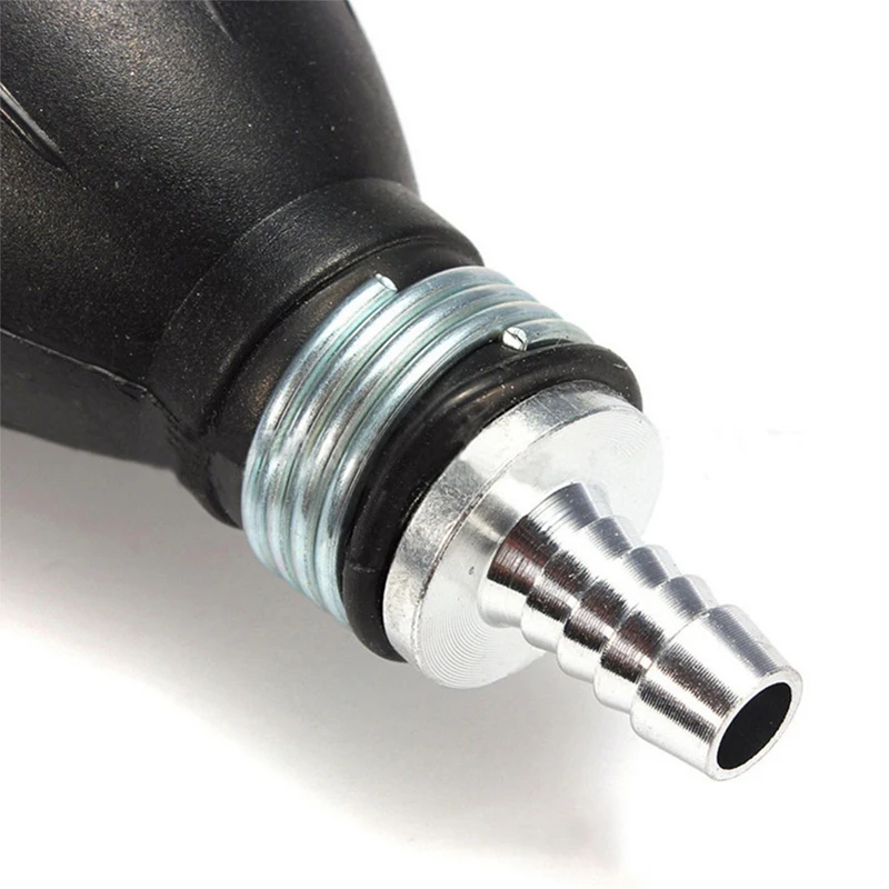 NUEVA Bomba Manual de Combustible de 8mm/10mm/12mm con Bulbo de Goma y Aluminio para Transferencia de Diésel, Gasolina y Aceite para Coche, Barco, Motor Fuera de Borda