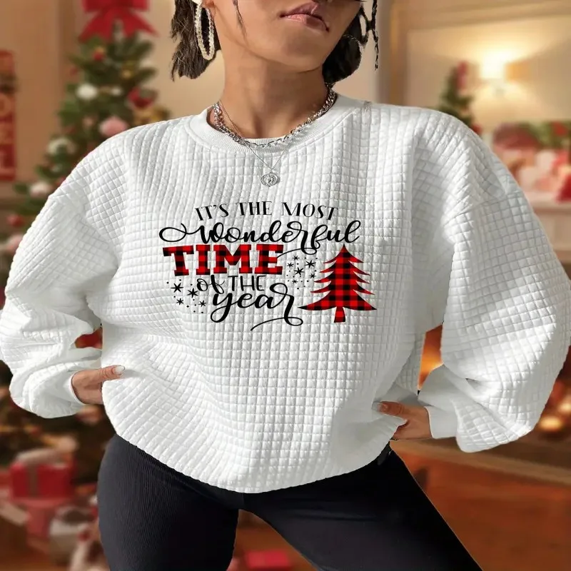 

Зима-Осень, большие размеры, женский свитшот большого размера, женская одежда, красный текст, мягкая ткань, идеальный подарок, модный уличный стиль