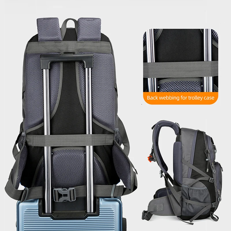 50L Travel Backpack School Bag Outdoor Sport Hiking Trekking Climbing Travel Reflective Luggage Bag Laptop 15.6inch Bags Men Bag