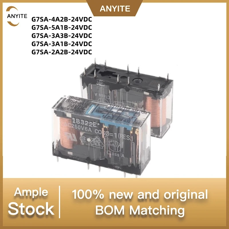 New 2Pcs/LOT G7SA-4A2B-24VDC  G7SA-5A1B-24VDC  G7SA-3A3B-24VDC  G7SA-3A1B-24VDC    G7SA-2A2B-24VDC  G7SA        10pin