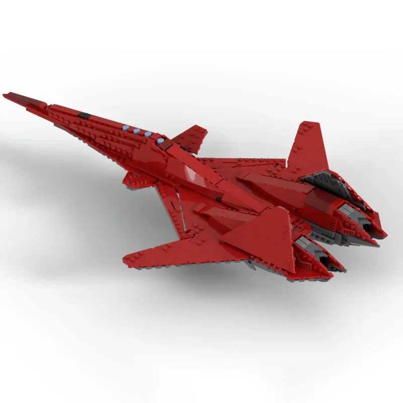 Chasseur militaire Moc briques de construction Ace Combat ADF-01 FALKEN modèle technologie de construction bloc modulaire bricolage jouet cadeaux de vacances