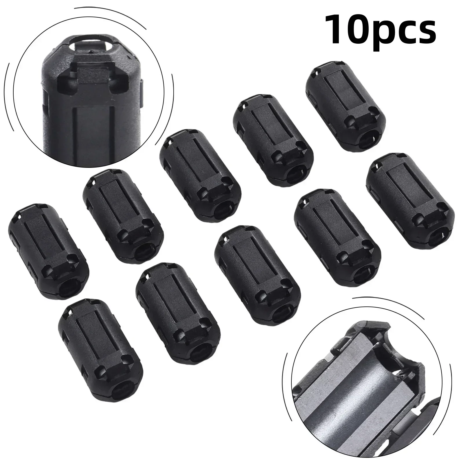 10Pcs TDK 5mm Ferrite Core Noise Suppressor Filter Ring Cable Clip On Wire RFI EMI For Audio Equipment Spare Parts Power Tools