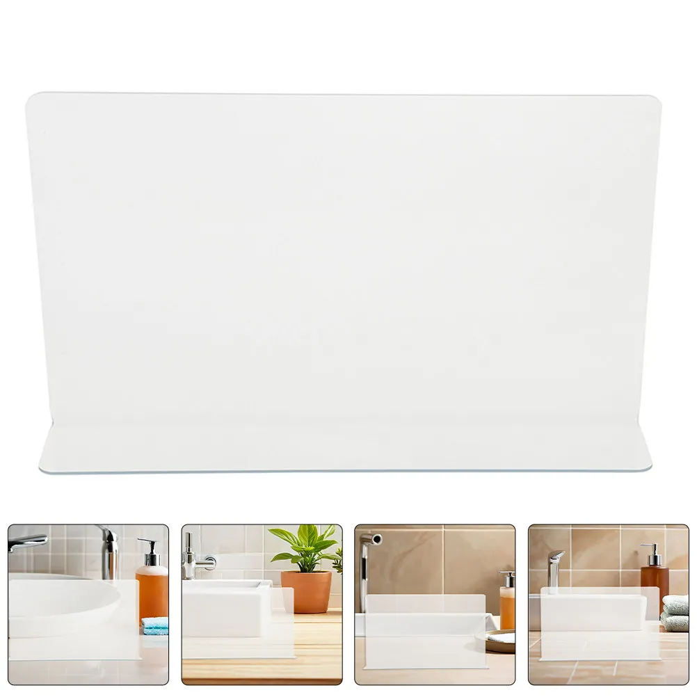 

2Pcs Shower Waterproof Barrier Transparent Bath Tub Water Guard for Corner Use Prevent Splash Easy Install Smooth Surface
