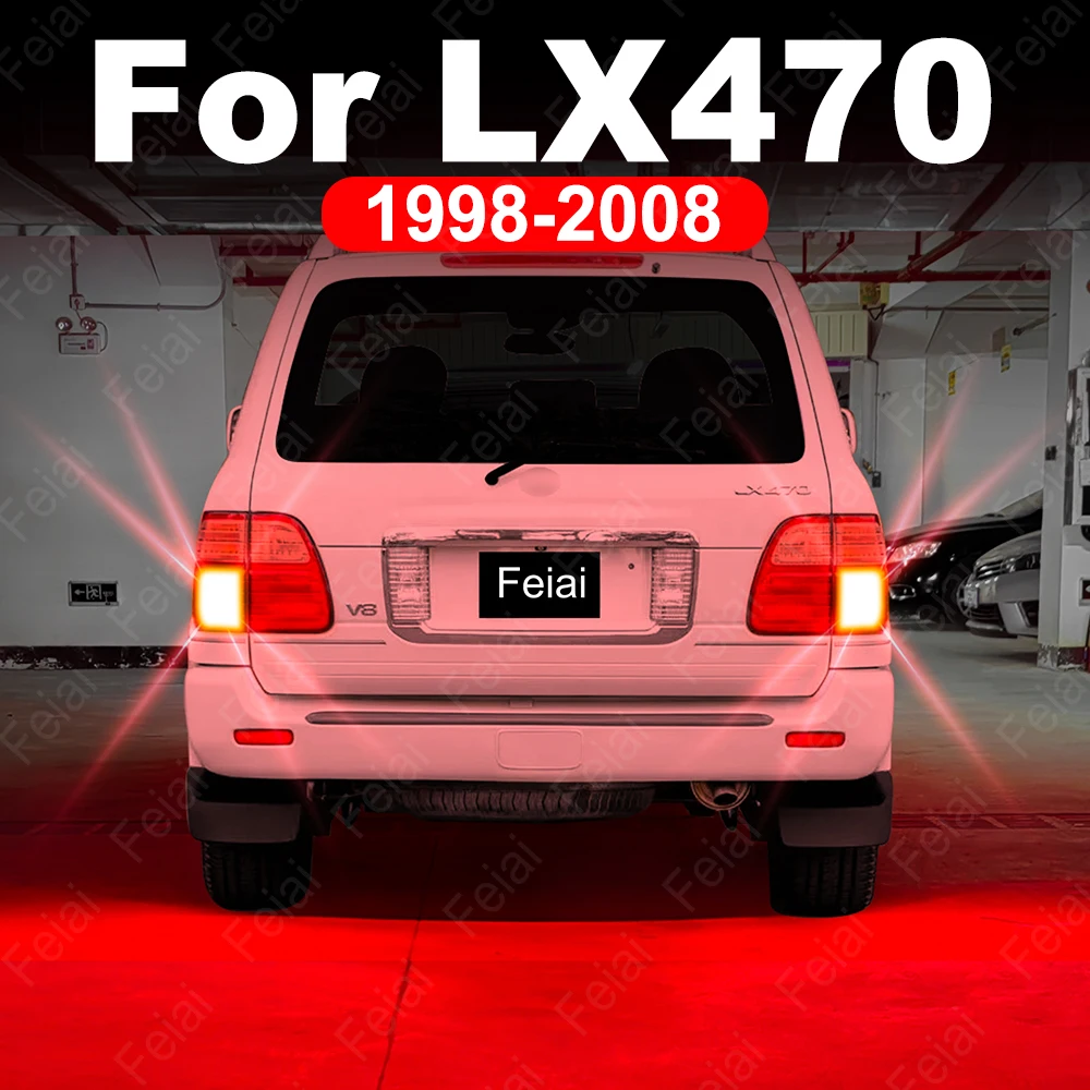 

LED Brake Light Bulb For Lexus LX470 1998-2000 2001 2002 2003 2004 2005 2006 2007 2008 LX 470 LED Strobe Flash Red Stop Light