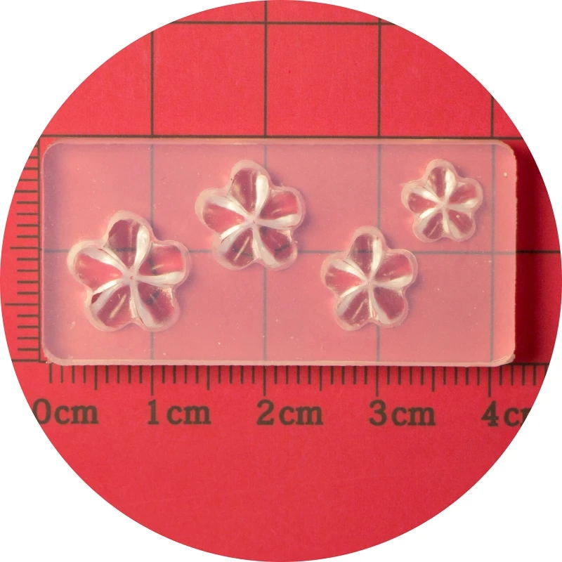 Stampo per art con cinque petali fiori 3D Combinazione in silicone Stampo decorativo Stampo per art Strumento per