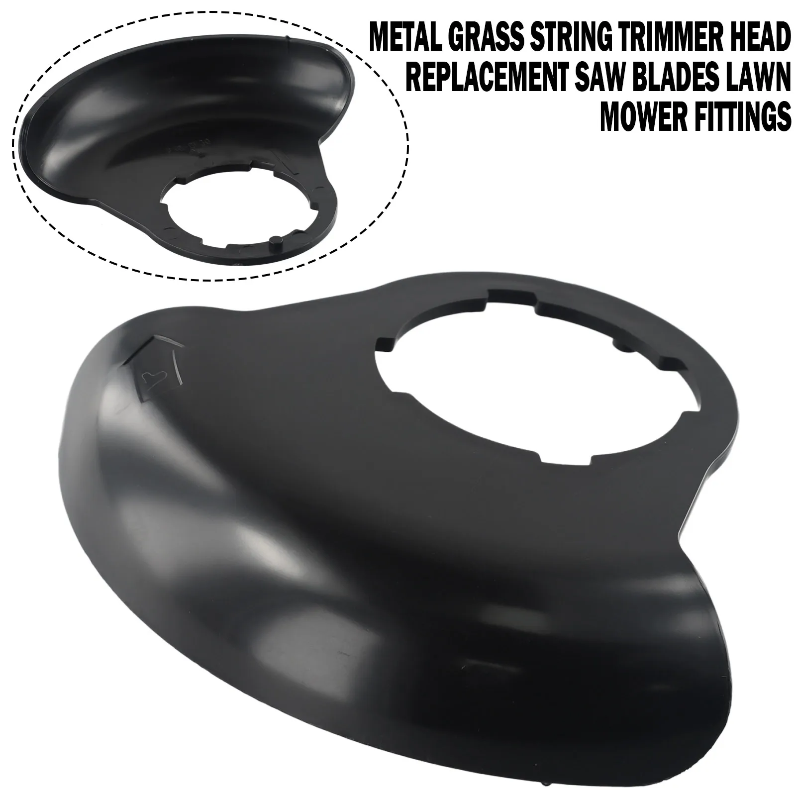 Comoda protezione per erba nera Multi-angolo di ricambio Multi-angolo per inverdimento tosaerba elettrico al litio ABS Nylon
