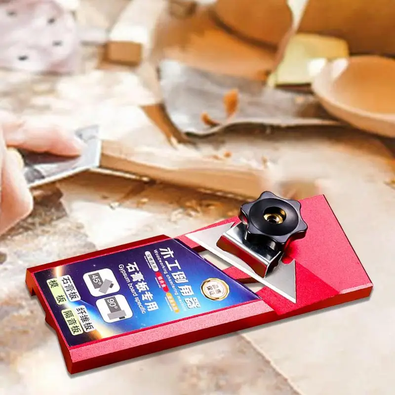 Gipsplaten Trimmer Aluminium Gipsplaat V Cutter Multifunctionele 45 Graden Antislip Rand Afschuining Voor Gipsplaat