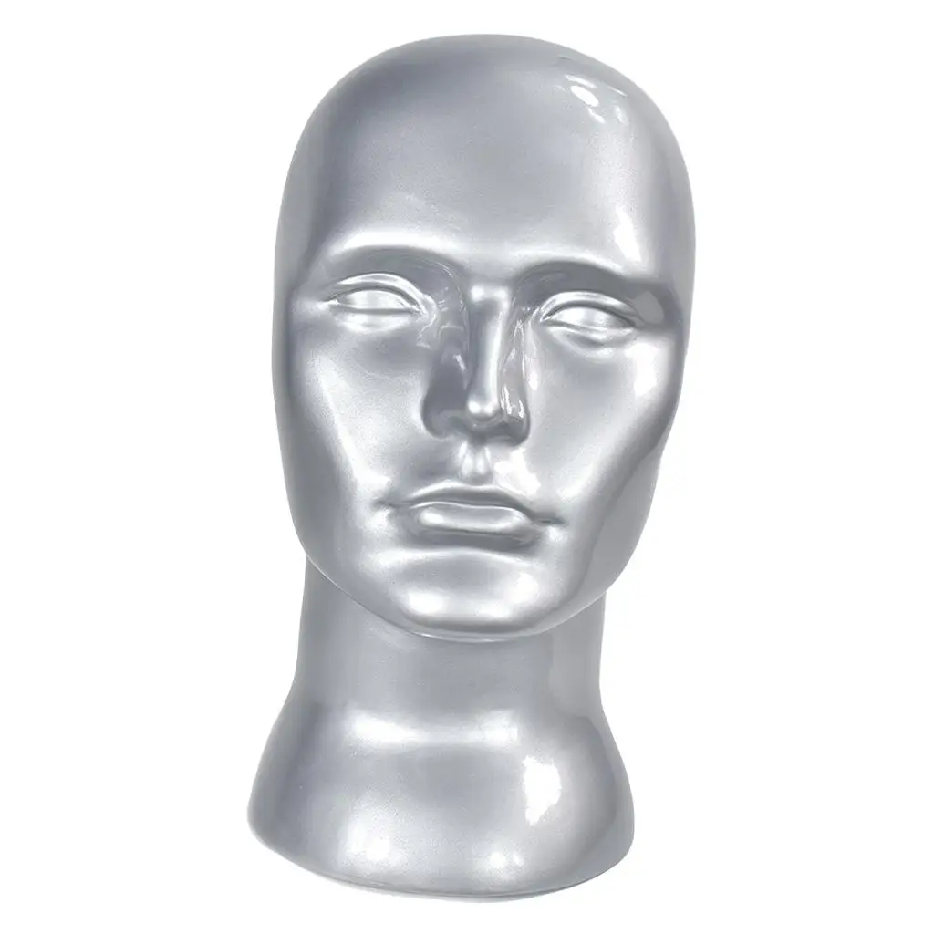 Espositore per sciarpe per cappelli in PVC per parrucche da uomo da 22 pollici