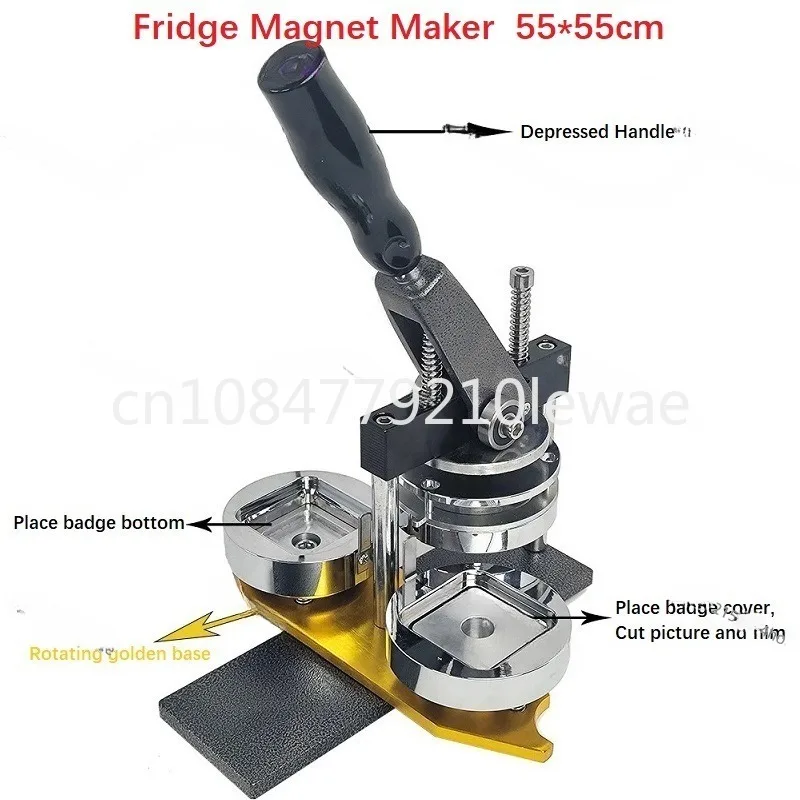 Square 2*2 inch Badge Making Machine Magnet Making Machine