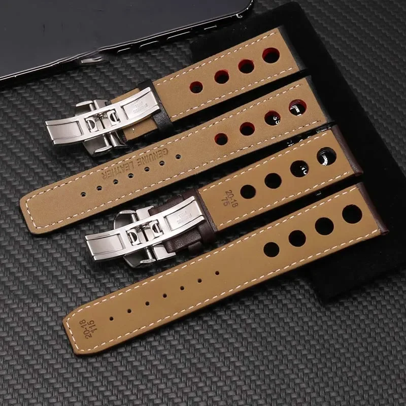 Браслет из натуральной кожи для tissot 1853, спортивный ремешок для часов Racing PRS516 T91 1853, верхний слой из воловьей кожи, ремешок Шопина 20 мм, аксессуары
