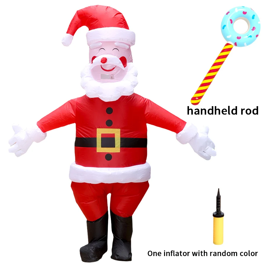 

Giant Santa Claus inflatable costume adult Christmas role-playing costume Fat Fun annual party props free accessories