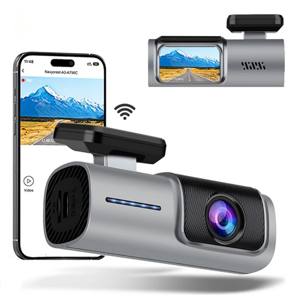 32G Car Recorder HD Ultra Wide Angle Lens with Smartphone App 2.5K WiFi Dash Cam  Night Vision Parking Monitor Loop Recording