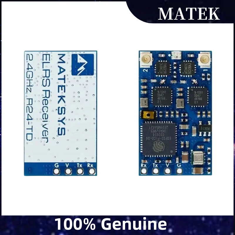 

MATEK R24-TD MATEKSYS EXPRESSLRS 2,4 ГГц УДИВИТЕЛЬНЫЙ приемник для RC FPV Drone
