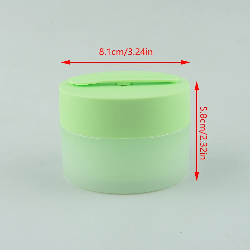 100g lege gezichtscrèmepot met magnetische lepel Frosted Plastic Lotionfles Maskerpot Cosmetische verpakkingscontainer