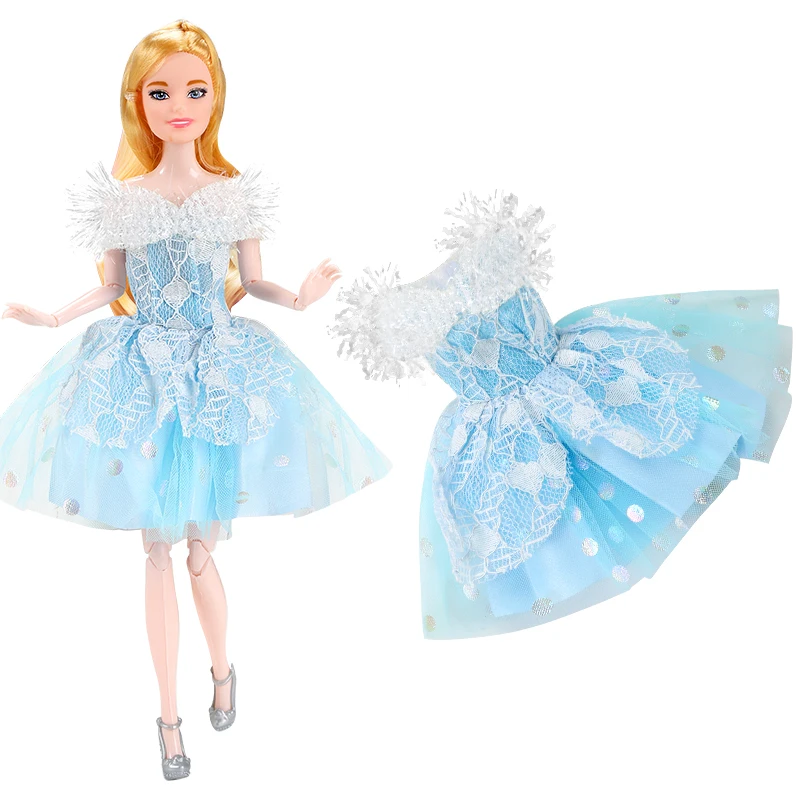 ملابس وإكسسوارات للدمى بطول 30 سم، فستان كعكة أميرة حلو مزين بالترتر، فساتين سهرة أنيقة لدمى 1/6 FR Babi Supermodel