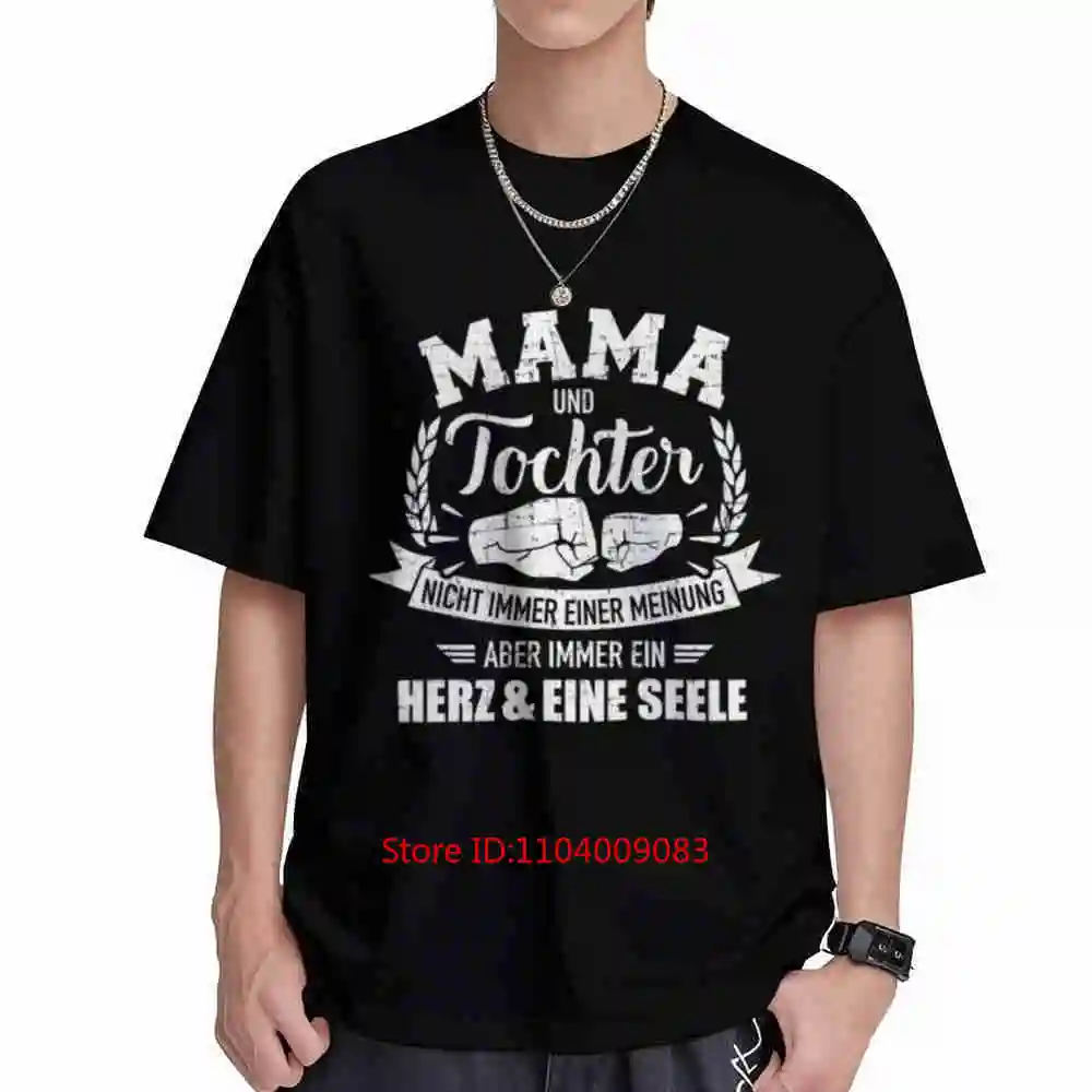 Mama Und Tochter Herz Eine Seele Short Sleeve Tee 100% Cotton T-Shirt