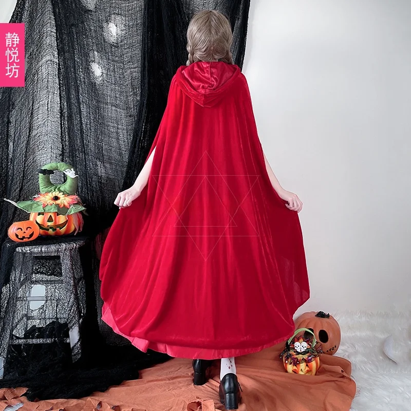 الكبار لوهين زي ليتل الأحمر ركوب هود الدكتور awl عباءة خادمة orm الأحمر رداء Cisas تنورة طويلة الملابس النسائية