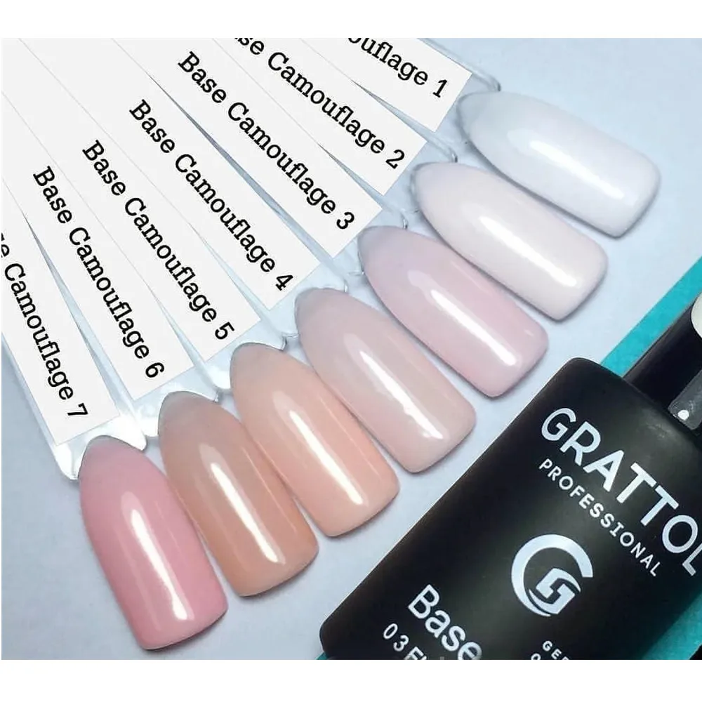 GRATTOL Professional Hybrid เคลือบ Glitter ฐาน Gel 9Ml เล็บกึ่งถาวร UV Gel เจลทาเล็บ Soak Off ฐาน