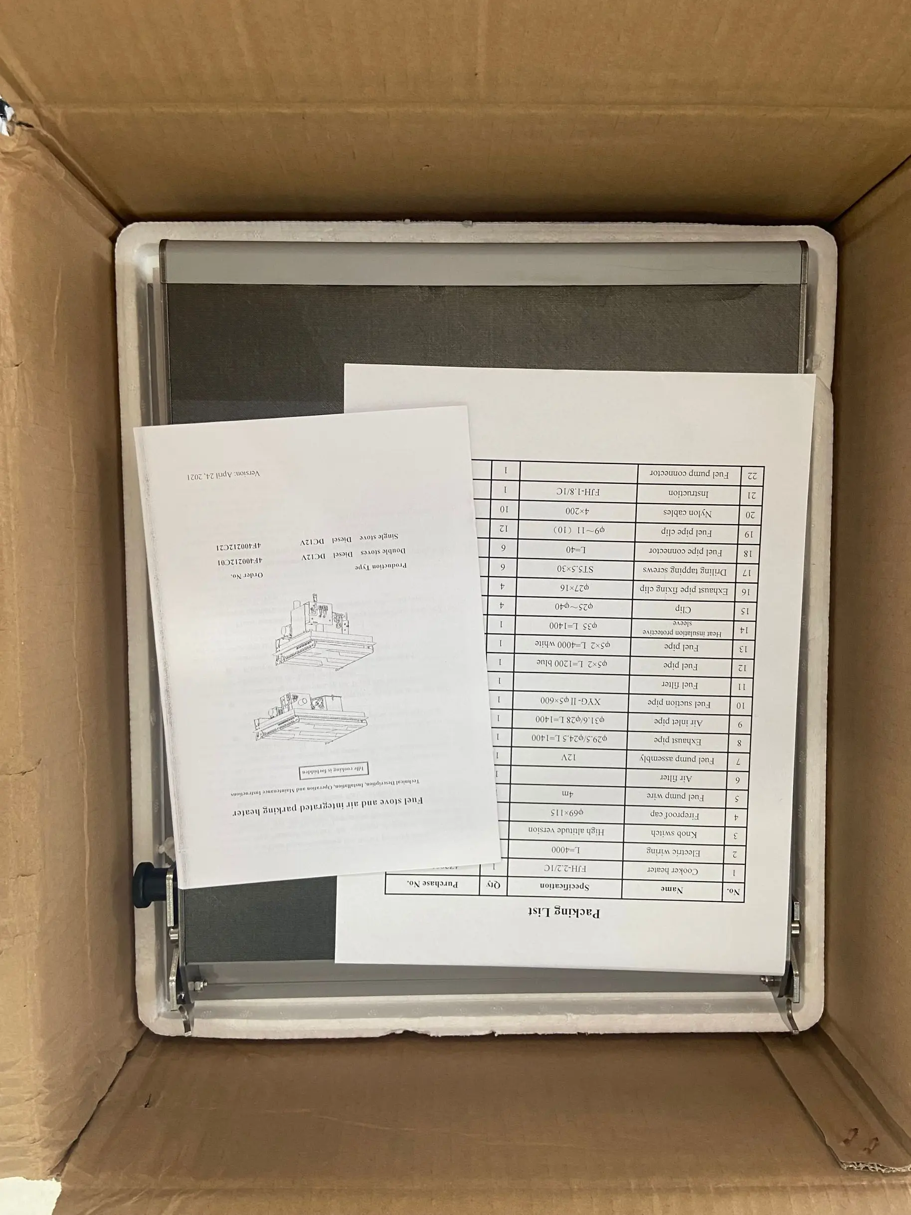 2.2KW سخان الديزل موقد الديزل الموقد وسخان الهواء مع موقد واحد موقد واحد