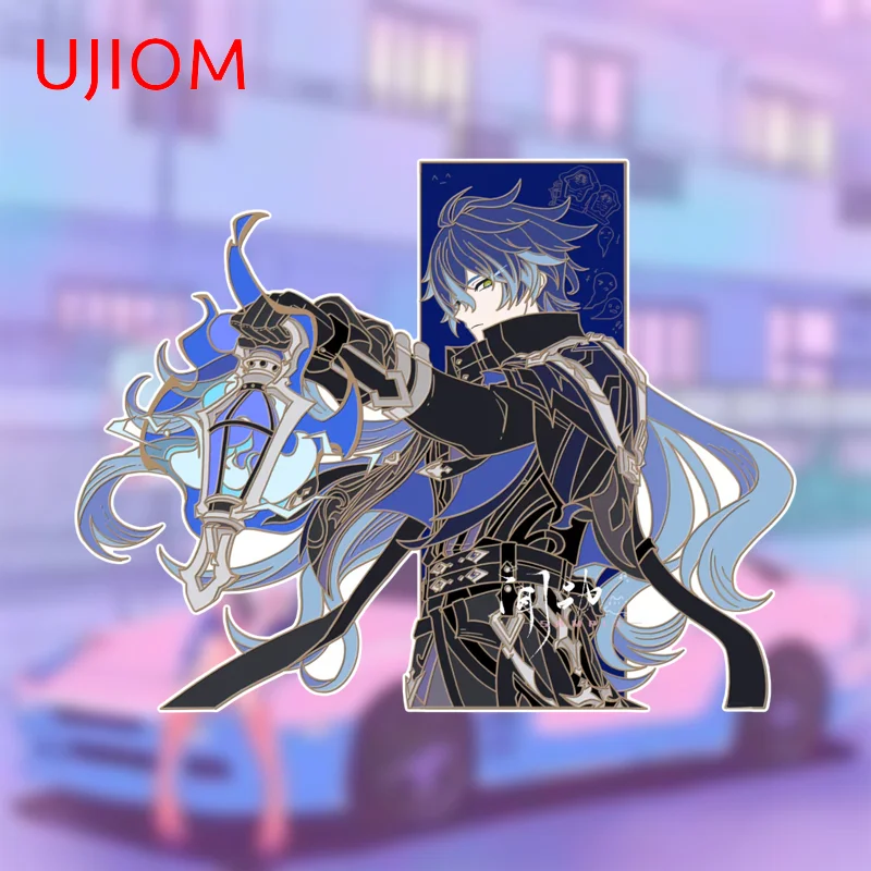 UJIOM Genshin Impact Flins Wall Stickers Handsome Character Living Room Laptop Decal Creative Kitchen Cupboard Decor