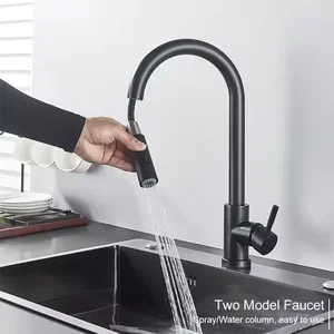 Hot and cold mixed tap for kitchen sink, stainless steel tap, single hole tap 8 Main Sales Tap Gourmet Kitchen Tap - №1