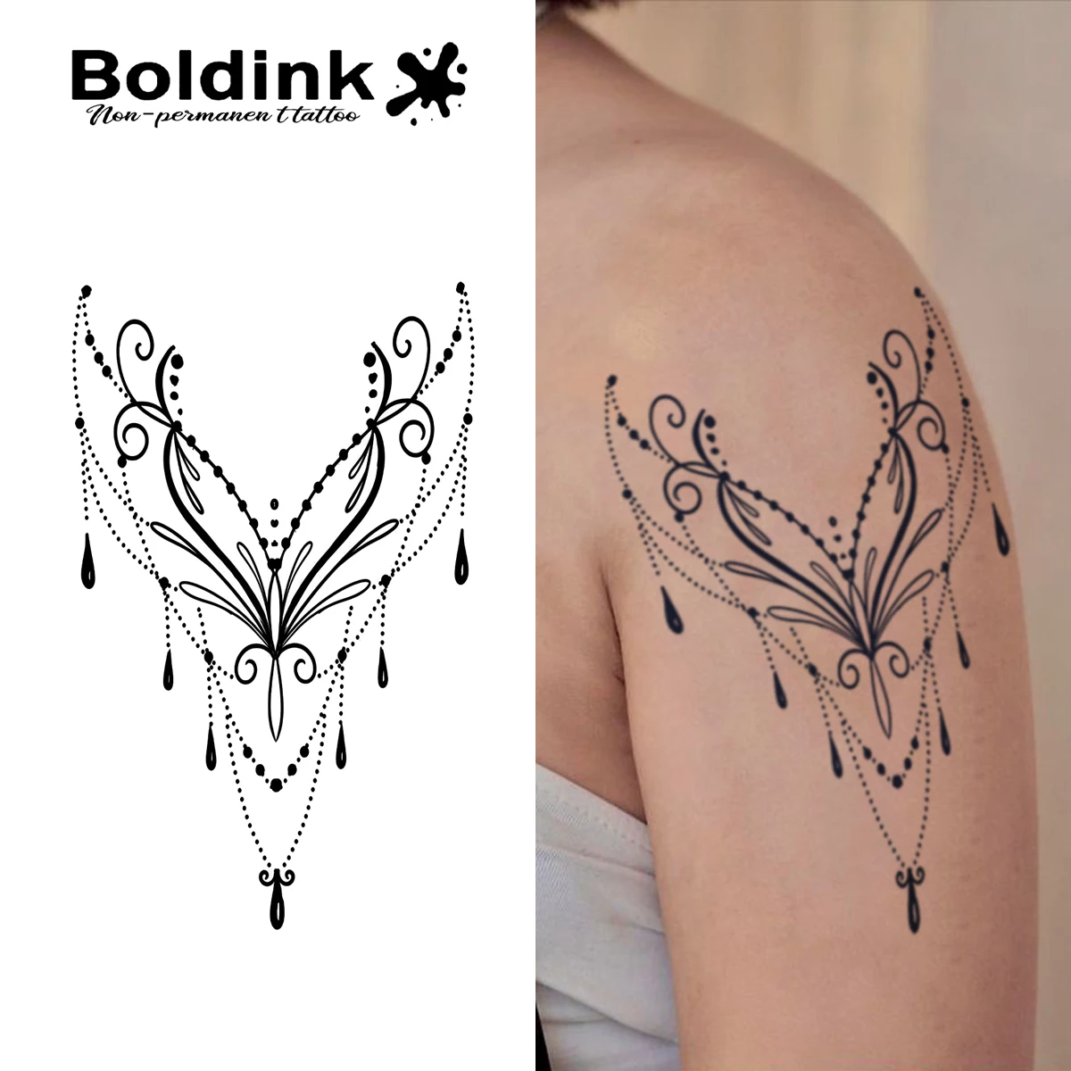 

BOLDINK сказочный стиль бабочка татуировка наклейка модный срок 1-2 недели без пятен красивый дизайн боди-арт наклейка