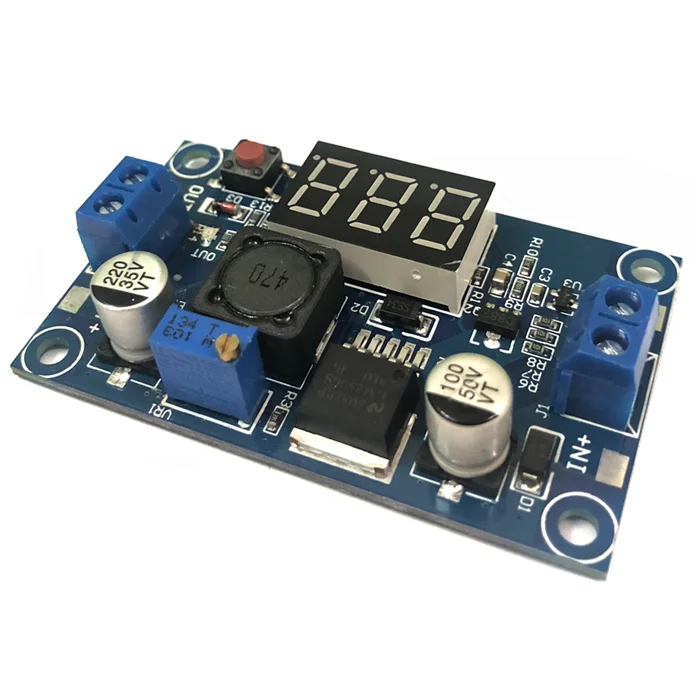 LM2596 DC-DC Adjustable Voltage Reduction Module with Voltage Meter Display