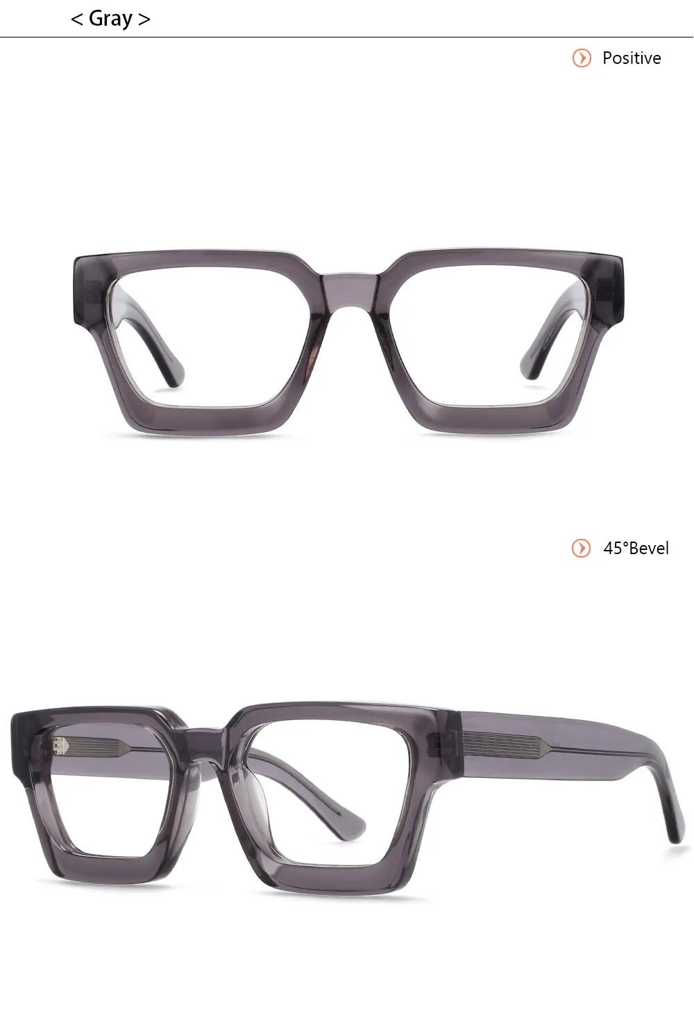 54290 Hochwertiges Acetat-Optik-Brillengestell, quadratische Retro-Brillen, Designer-Luxus-Brillengestelle, optische Brillen – Detail 13