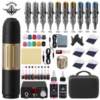 PT01 Tattoo Machine Set, Current Meter, Tattoo Pen, Tattoo Tools, Complete Tattoo Equipment, Practice Use