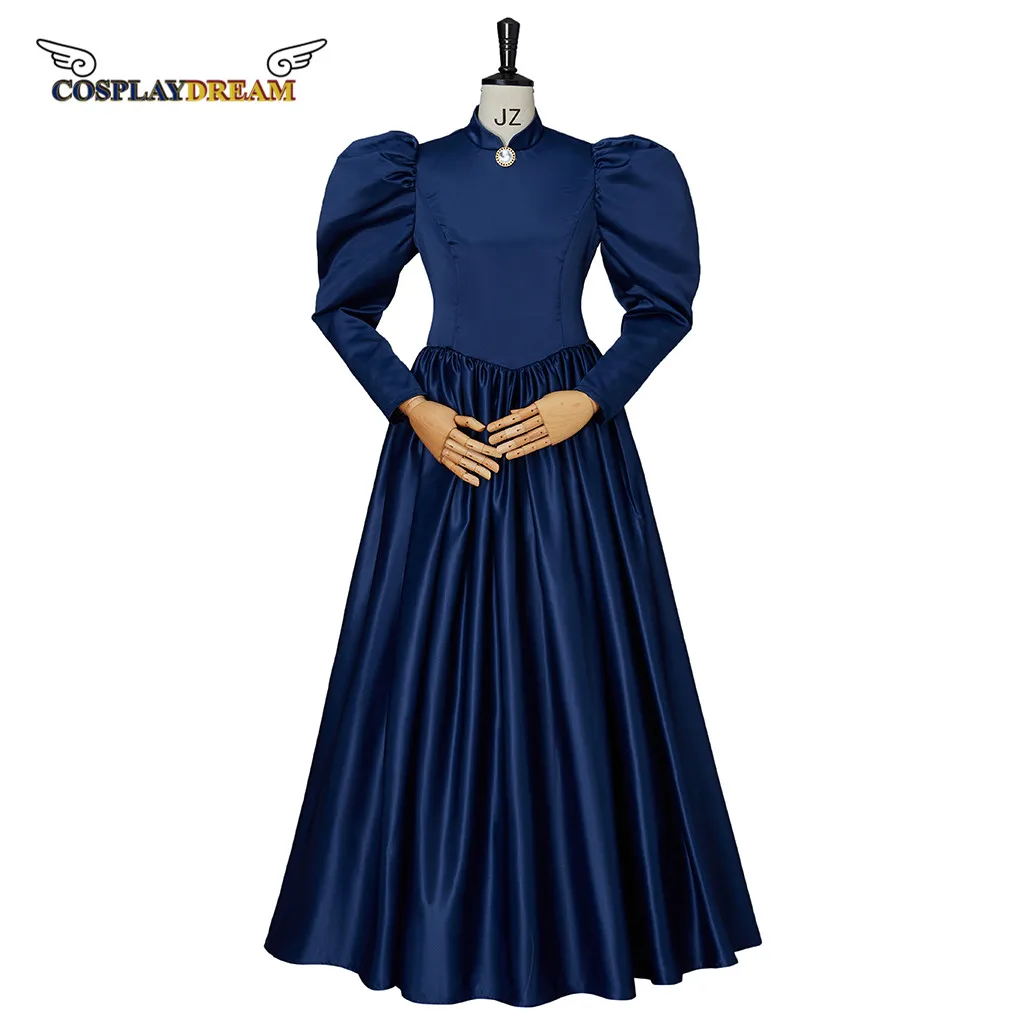 

1860S Victorian Gothic ball gown Lolita/Civil War Southern Belle Ball Gown Halloween dresses women blue elegant dress custom