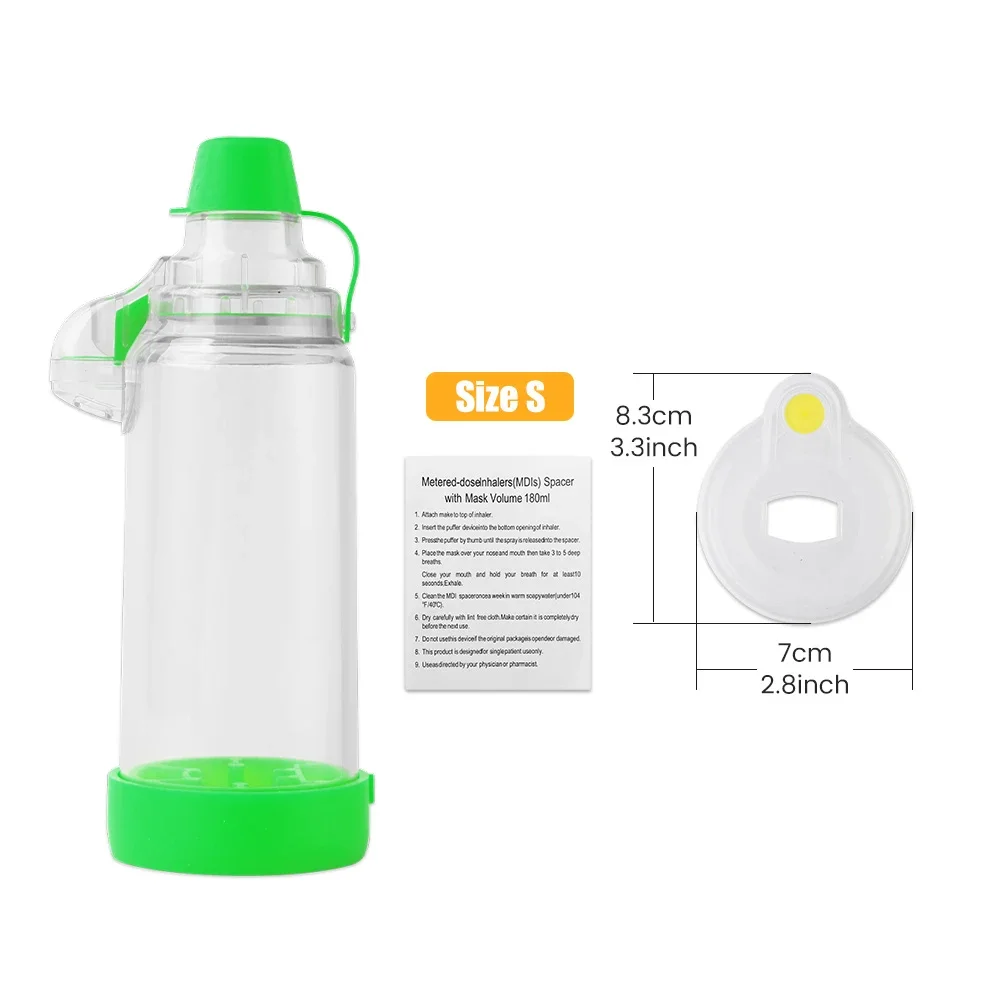 Vernevelaar Cup Inhalator Fles Astma Inhaleren Kamer Automizer Spacer Mist Opslag Compressor Tank Verstuiver Masker Kinderen Volwassen - afbeelding 1