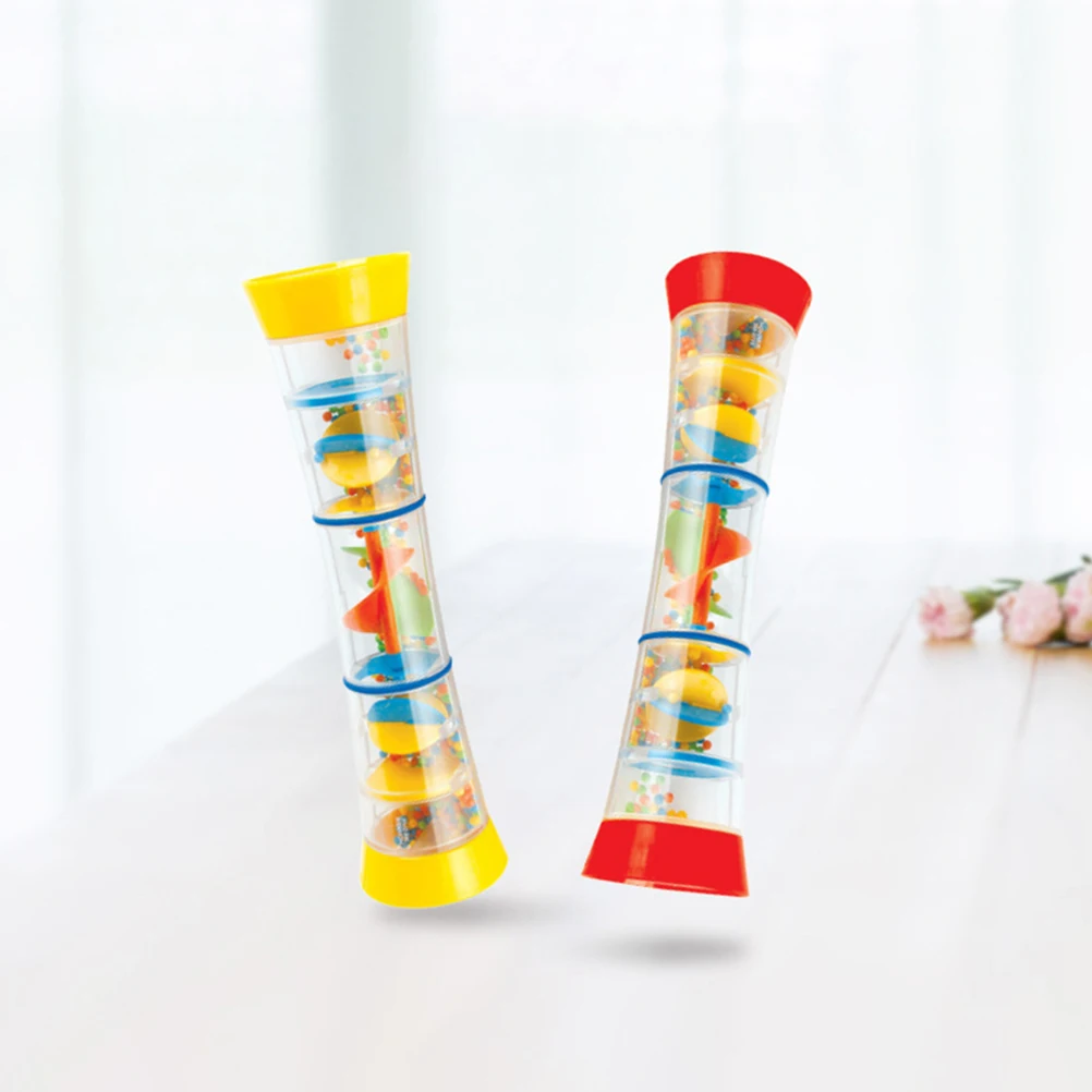 

Rain Sound Kaleidoscope Red Plastic Auditory Educational Toy Babies Hand Eye Coordination Infant Grasping Skill Cognitive