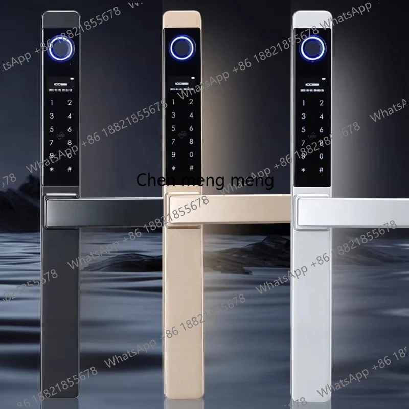 Waterproof fingerprint lock sliding door sliding door narrow frame password smart lock