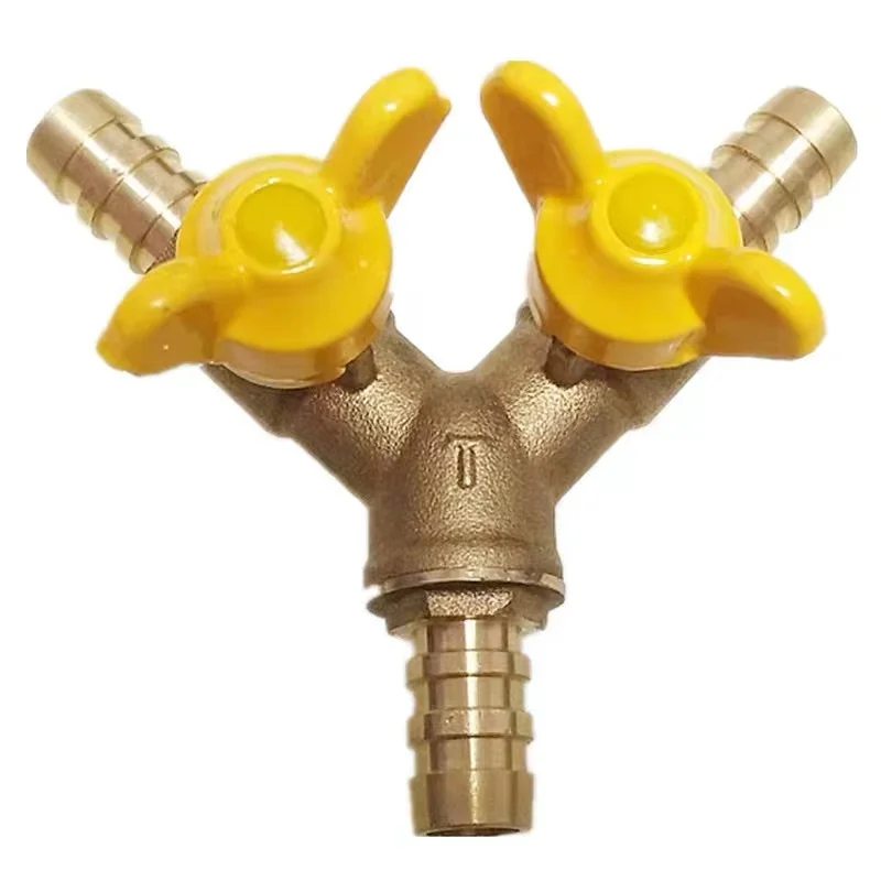

Gas three-way valve natural hose pagoda head insertion tube 1/2 gas joint liquefied gas three-way ball valve
