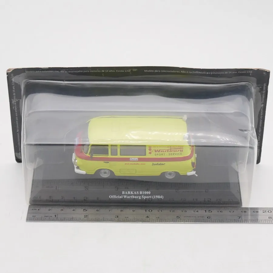 Diecast Ixo 1:43 Scale Barkas B1000 1984 Van Wartburg Rally Team Alloy Car Model view 6