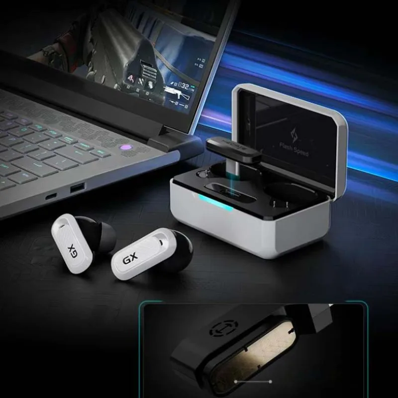 EDIFIER HECATE GX03 Ultra Earphones Wireless Gaming Earbuds 2.4G Bluetooth ANC ENC Low Latency TWS for PC Esports Gaming Desktop